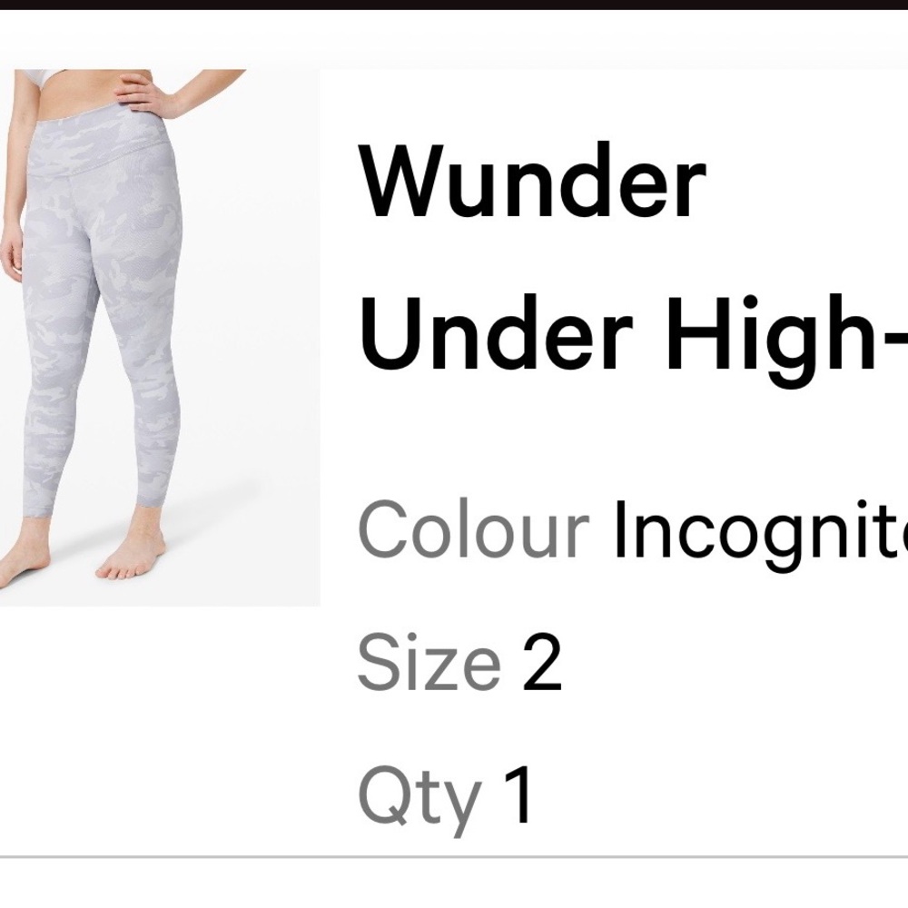 lululemon athletica White Camo Leggings
